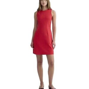 Everlane Dream 90’s Sleeveless Shift Dress Womens Size XL Classic Red NWT